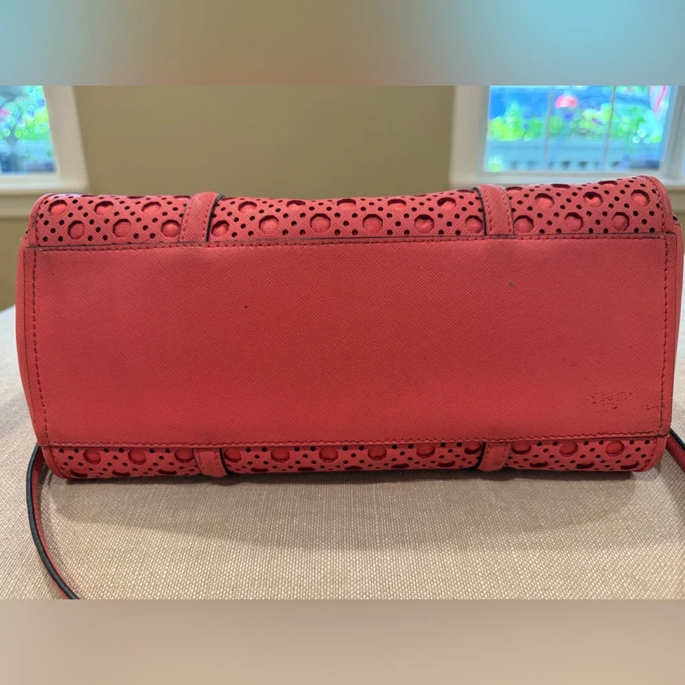 Kate Spade romy newbury lane caning leather satchel tote - Picture 10 of 12